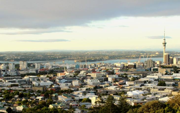 Auckland skyline from Mt Eden