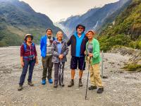 Kiwi Guide Tim & guests at Franz Josef Glacier