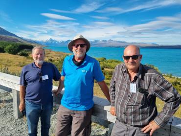 Kiwi Guide Tim and friends at Lake Pukaki