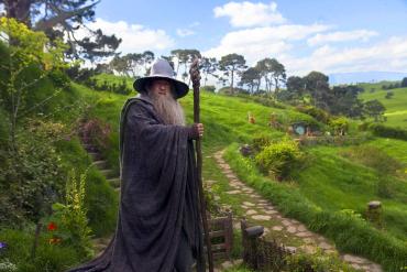 Gandalf in Hobbiton - Lord of the Rings Tours NZ