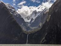 Views of Stirling Falls in Milford Sound