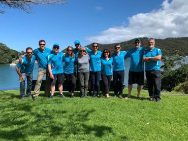 The MoaTrek team on Great Barrier Island
