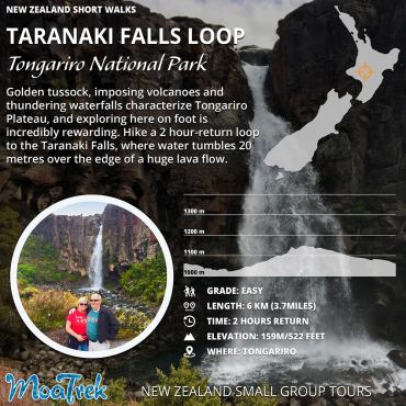 Taranaki Falls Short Walk Infographic