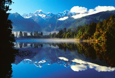 Reflections of Mt Cook in Lake Matheson - NZ South Island Itinerary