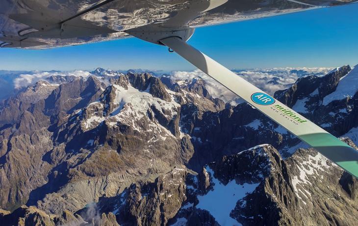 Scenic flight over the stunning Southern Alps