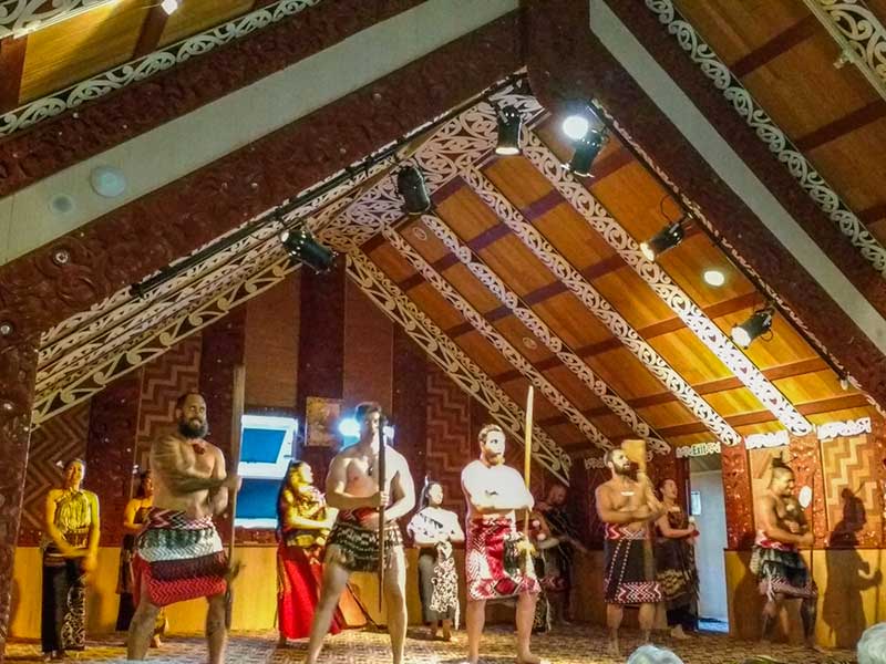 Maori cultural performance in Rotorua