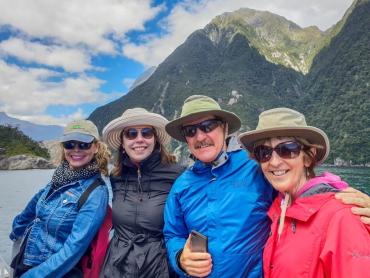 Cruising on Milford Sound - Travelling New Zealand alone